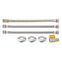 Kit De Instalação Para Aquecedores A Gás Blukit - 1/2' 40cm