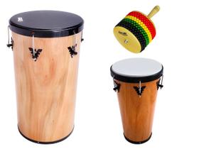 Kit de instrumentos tantan + timba + afuxé jamaica