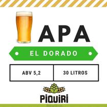 Kit de Insumos para Fabricação de Cerveja Artesanal 30L APA El Dorado - Piquiri Brewshop