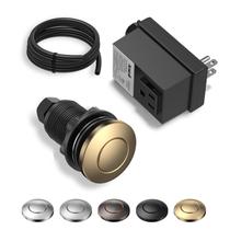 Kit de interruptor de ar para descarte de lixo ANWOLL Wireless Sink Top Button Kit de interruptor de ar para descarte de lixo ANWOLL Wireless Sink Top Button