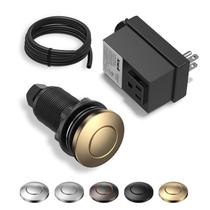 Kit de interruptor de ar para descarte de lixo ANWOLL Wireless Sink Top Button Kit de interruptor de ar para descarte de lixo ANWOLL Wireless Sink Top Button