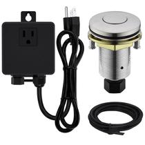Kit de interruptor de ar SinkTop para eliminação de lixo SINKINGDOM em níquel escovado