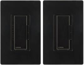 Kit de interruptores de intensidade Lutron Maestro LED+ 150 W, 3 vias, preto