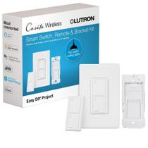 Kit de interruptores inteligentes Lutron Caseta P-PKG1WS-WH 5A com controle remoto Pico