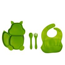 Kit de Introdução Alimentar feito de Silicone Green Fox 2 Kit de Introdução Alimentar feito de Silicone Green Fox 2