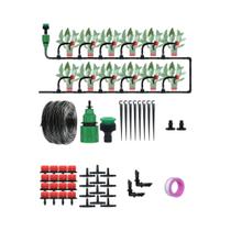 Kit De Irrigação Por Gotejamento 1/4'' Sistema De Rega Automática Para Plantas Bonsai Flores