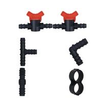 Kit De Irrigação Por Gotejamento De 1/2 Polegada KESLA, Conector Em T, Cotovelo E Plugue Para