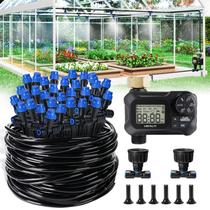 Kit de Irrigação por Gotejamento HIRALIY 36 m com Temporizador e 30 Bicos Kit de Irrigação por Gotejamento HIRALIY 36 m com Temporizador e 30 Bicos