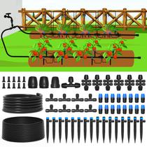 Kit de Irrigação por Gotejamento MIXC 70 m com Tubos de Conexão Rápida e Bicos