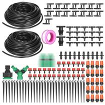 Kit de irrigação por gotejamento para irrigação de plantas Sistema de irrigação DIY