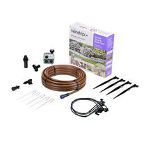 Kit de irrigação por gotejamento Raindrip SDGCBHP Timer 200 pés quadrados