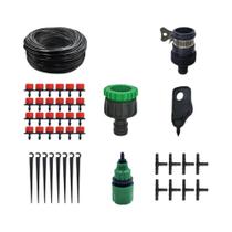 Kit De Irrigação Por Micro Gotejamento Ajustável De 15M-25M Para Jardim E Estufa, Sistema De
