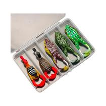 Kit De Iscas De Pesca Soft Frog 5 Peças Com Iscas Artificiais De Pato E 3 Peças De Iscas Macias Com Kit De Iscas De Pesca Soft Frog 5 Peças Com Iscas Artificiais De Pato E 3 Peças De Iscas Macias Com