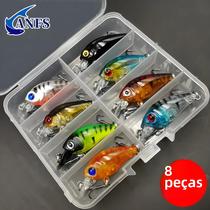 Kit de Iscas Flutuantes para Pesca - 8 Peças