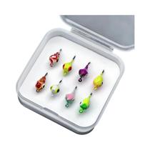 Kit De Iscas Para Pesca No Gelo 8pçs/32pçs ANFS Iscas Artificiais Rígidas Com Anzóis De Afundamento Kit De Iscas Para Pesca No Gelo 8pçs/32pçs ANFS Iscas Artificiais Rígidas Com Anzóis De Afundamento