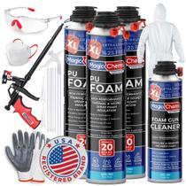 Kit de isolamento de espuma em spray Magic Chems 750 ml (pacote com 3) Kit de isolamento de espuma em spray Magic Chems 750 ml (pacote com 3)