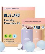 Kit de itens essenciais para lavanderia BLUELAND Spring Bloom com bolas de secagem