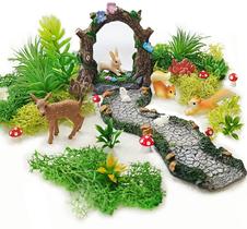 Kit de Jardim das Fadas QuarenDen com 27 Peças de Miniaturas Kit de Jardim das Fadas QuarenDen com 27 Peças de Miniaturas
