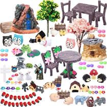 Kit de Jardim de Fadas CHAKANLX com 108 Peças de Acessórios Miniatura