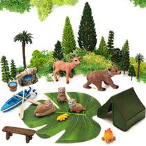 Kit de Jardim em Miniatura QuarenDen 32 Peças Animais da Floresta