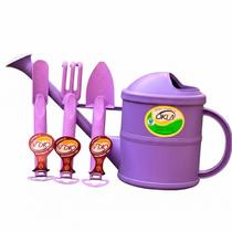 Kit de Jardinagem com Regador 1,5L + 3 Ferramentas Completo, Prático e Charmoso decorativo