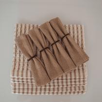 Kit De Jogo Americano Decorativo Para Mesa De Luxo 100% Algodão Tear Mineiro 4 Lugares
