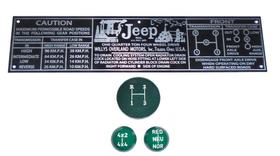 Kit de jogo de bola de câmbio 3 marchas 4x4 red com indicação verde + plaqueta jeep willys cj3 cj3b cj5