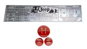 Kit de jogo de bola de câmbio 3 marchas 4x4 red com indicação vermelha + plaqueta natural jeep willys cj3 cj3b cj5
