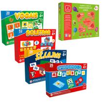 Kit De Jogos Alfabetização Infantil Educativos + Aprender a Associar Cores