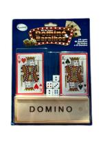 Kit De Jogos Com 2 Baralho Poker 108 Cartas 1 Dominó 5 Dados Kit De Jogos Com 2 Baralho Poker 108 Cartas 1 Dominó 5 Dados