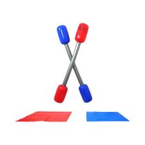 Kit De Jogos Gladiador Bastões Infláveis E Tapetes Para Meninos, Meninas E Adultos Acessórios Para Kit De Jogos Gladiador Bastões Infláveis E Tapetes Para Meninos, Meninas E Adultos Acessórios Para