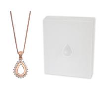 Kit de joias para leite materno Milky Treasures Colar em ouro rosa