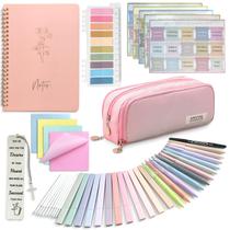 Kit de Journaling Bíblico SHINYHARBOR com 47 peças e caderno Kit de Journaling Bíblico SHINYHARBOR com 47 peças e caderno