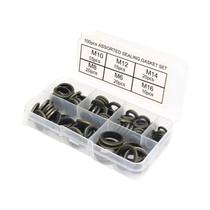 Kit De Juntas De Vedação De Borracha Para Cárter De Óleo 100-200 Peças, Anel De Vedação Substituível Kit De Juntas De Vedação De Borracha Para Cárter De Óleo 100-200 Peças, Anel De Vedação Substituível