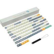 Kit de keycaps skyloong double shotting pbt industrial gray