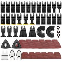 Kit de lâminas de serra oscilantes AIFICUT 98 unidades para madeira, plástico, metal Kit de lâminas de serra oscilantes AIFICUT 98 unidades para madeira, plástico, metal
