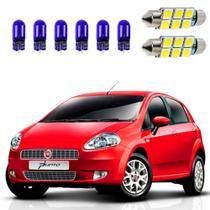 Kit De Lampada Super Branca Fiat Punto 08-13 Teto Placa Ré