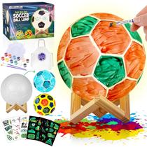 Kit de lâmpadas de bola de futebol DIY LAOESE Paint Your Own com adesivos