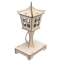 Kit de lâmpadas de controle de voz de madeira Science Experiments para crianças