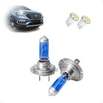 Kit de lâmpadas Halógena Super Branca Farol Baixo H7 para Santa Fé 2007 2008 2009 2010 2011 2012 2013 2014 2015 2016
