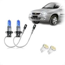 Kit de Lâmpadas Halógena Super Branca Farol de Milha H3 para Corsa Foco Simples 1998 1999 2000 2001