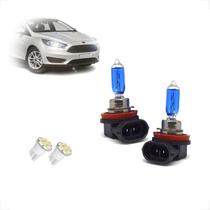 Kit de Lâmpadas Halógena Super Branca H11 Farol de Milha Focus de 2009 até 2018