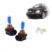 Kit de Lâmpadas Halógena Super Branca H11 Farol Milha Cruze 2011 2012 2013 2014 2015 2016