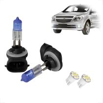 Kit de Lâmpadas Halógena Super Branca H27 Farol Milha Agile 2012 2013 2014