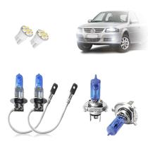 Kit de Lâmpadas Halógena Super Branca H4 H3 Farol Simples Alto Baixo e Milha Gol G3 2000 2001 2002 2003 2004 2005