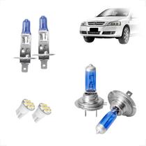 Kit de Lâmpadas Halógena Super Branca H7 H1 Farol Baixo e Alto Astra 2003 2004 2005 2006 2007 2008 2009 2010 2011 2012