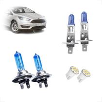 Kit de Lâmpadas Halógena Super Branca H7 H1 Farol Baixo e Alto Focus de 2005 até 2018