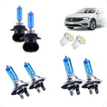 Kit de Lâmpadas Halógena Super Branca H7 H7 HB4 Farol Baixo Alto e Milha para Jetta 2007 a 2016