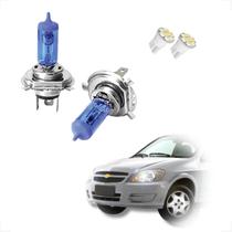 Kit de Lâmpadas Halógena Super Brancas Farol Alto e Baixo H4 para Celta 2000 até 2015