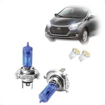 Kit de Lâmpadas Halógena Super Brancas Farol Alto e Baixo H4 para HB20 2012 até 2019